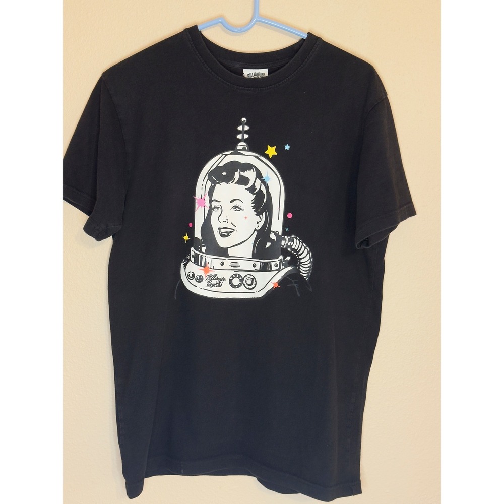 Billionaire Boys Club BBC Black Space Girl Graphic T-Shirt Mens Size M